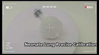 Calibrazione accurata del ventilatore polmonare per test neonatale